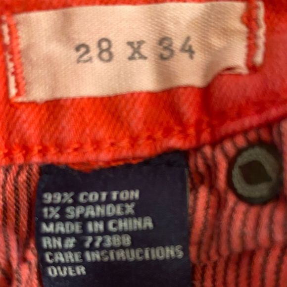 Madewell Women's Skinny Jeans in Bright Red - Picture 7 of 9